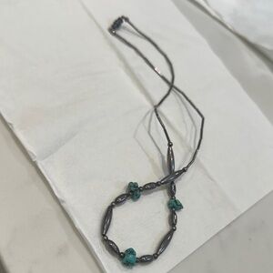 Vintage handmade Turquoise and Silver Necklace